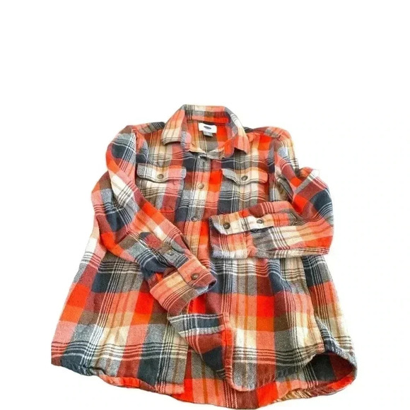 [5 for  $25] Old Navy, medium weight flannel shirt, size 8 - Picture 2 of 3